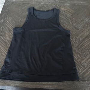 Black tank top, workout, athletic, yoga, athleisure, sheer, racer back, small
